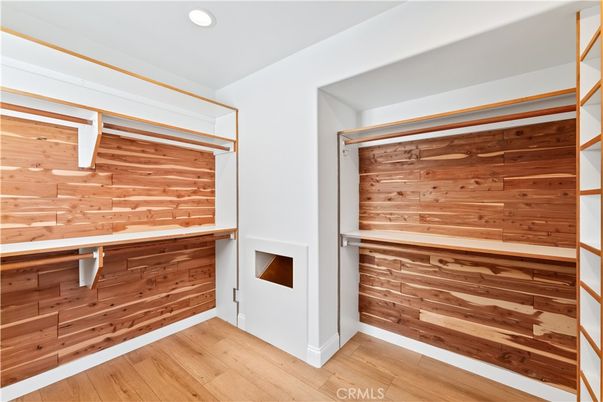 Interior, Recessed Lighting, Wood Texture Flooring, Wooden Walls