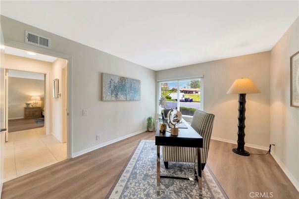 Home Office, Interior, Wood Texture Flooring