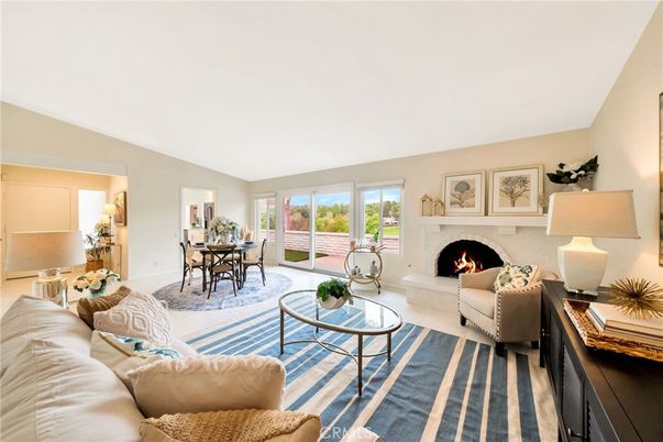 Dining room, Fireplace, Interior, Living room