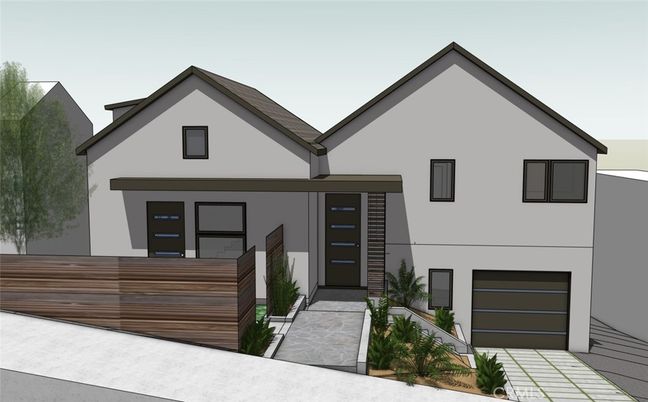 Attached, Exterior, Facade, Modern