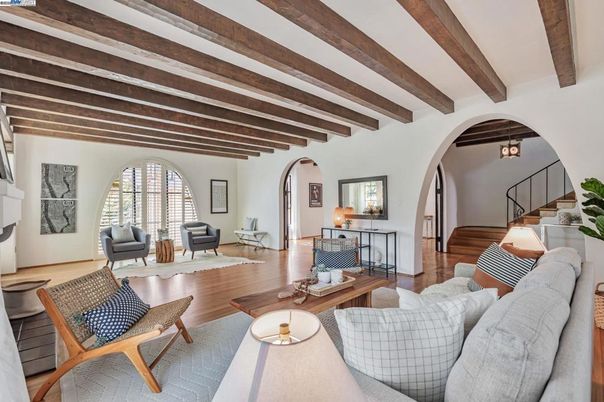 Interior, Living room, Wooden Beams, Wood Texture Flooring