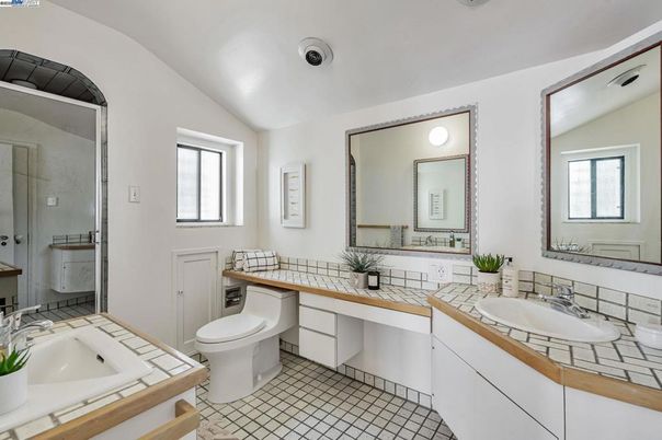 Bathroom, Dual Sink Vanities, Interior, Tile Countertops