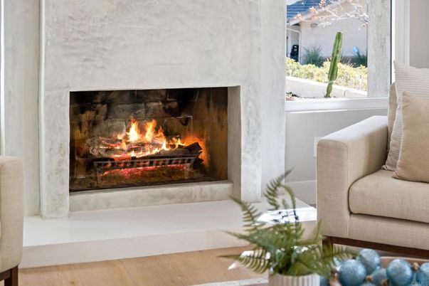 Fireplace, Interior, Wood Texture Flooring