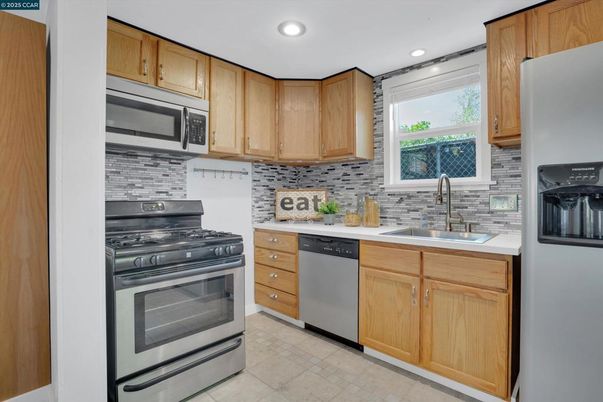 Interior, Kitchen, Recessed Lighting, Stainless Steel Appliances