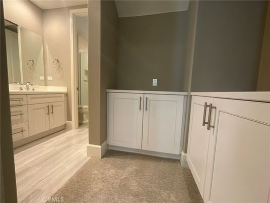 Bathroom, Dual Sink Vanities, Interior, Wood Texture Flooring