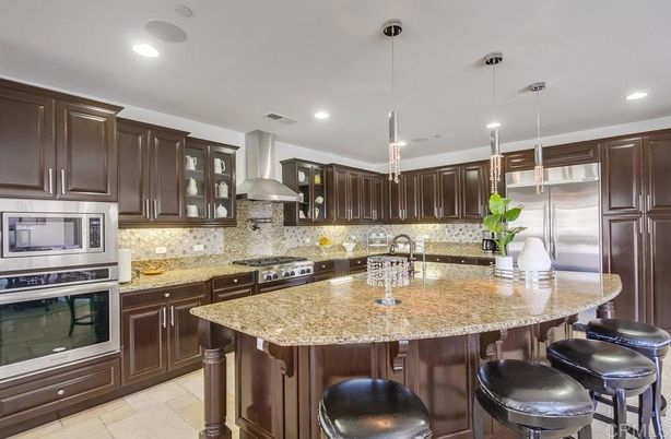 Interior, Kitchen, Pendant Lights, Recessed Lighting, Stainless Steel Appliances