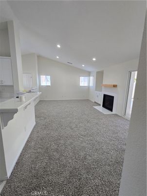 Empty room, Fireplace, Interior, Recessed Lighting