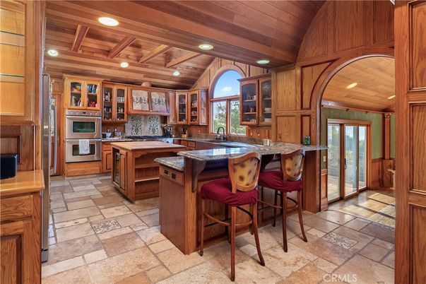 Interior, Kitchen, Recessed Lighting, Wooden Beams, Wooden Ceilings
