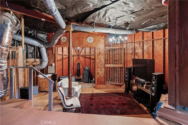 Chandelier, Interior, Wooden Walls