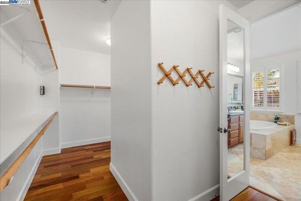 Bathroom, Interior, Walk-in Closets, Wood Texture Flooring