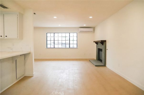 Empty room, Fireplace, Interior, Recessed Lighting