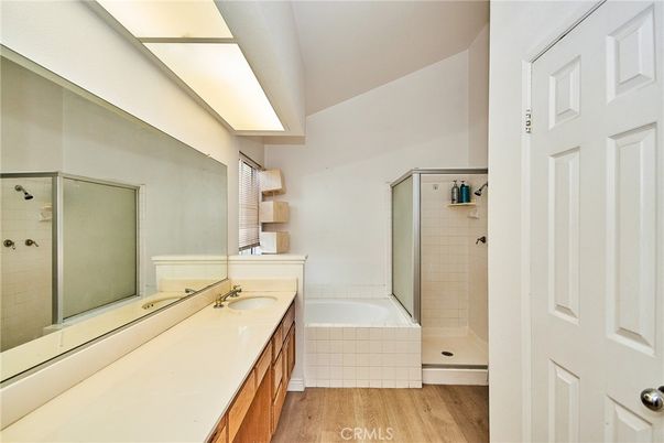 Bathroom, Dual Sink Vanities, Interior, Wood Texture Flooring
