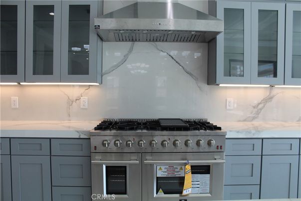 Interior, Kitchen, Marble Walls, Stainless Steel Appliances