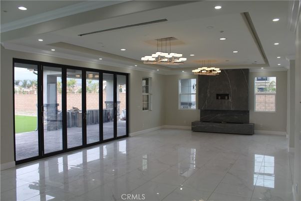 Chandelier, Interior, Marble, Recessed Lighting