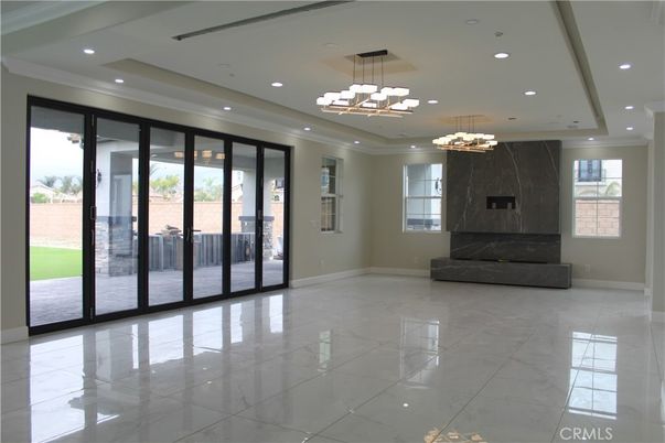 Chandelier, Interior, Marble, Recessed Lighting