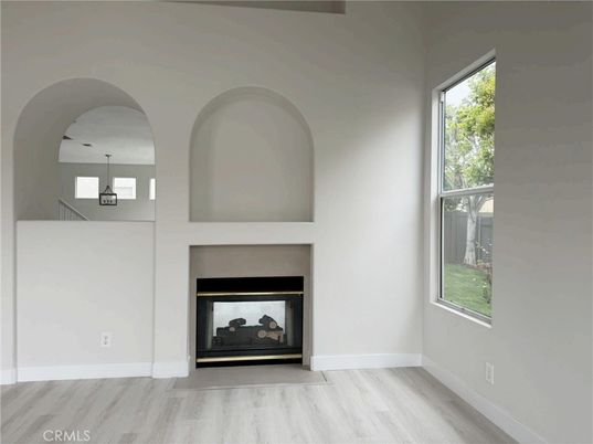 Fireplace, Interior, Wood Texture Flooring