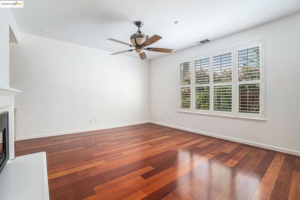 Empty room, Fireplace, Interior, Wood Texture Flooring