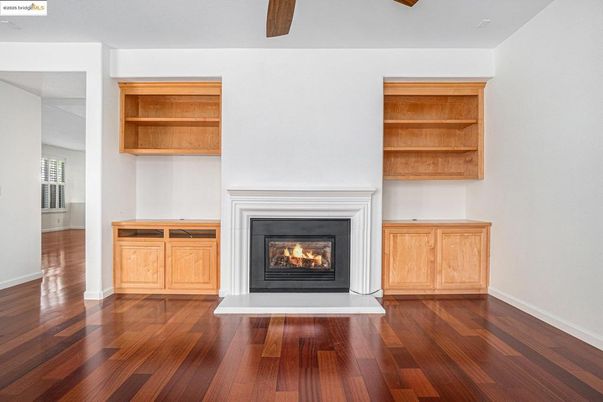 Fireplace, Interior, Wood Texture Flooring