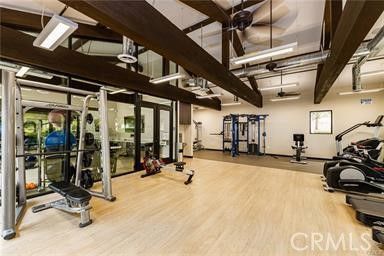 Fitness Equipment, Gym, Interior, Wood Texture Flooring