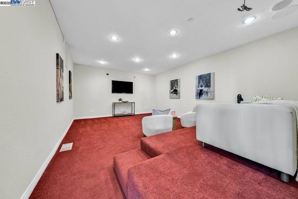 Interior, Living room, Recessed Lighting
