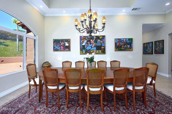 Chandelier, Dining room, Interior, Recessed Lighting