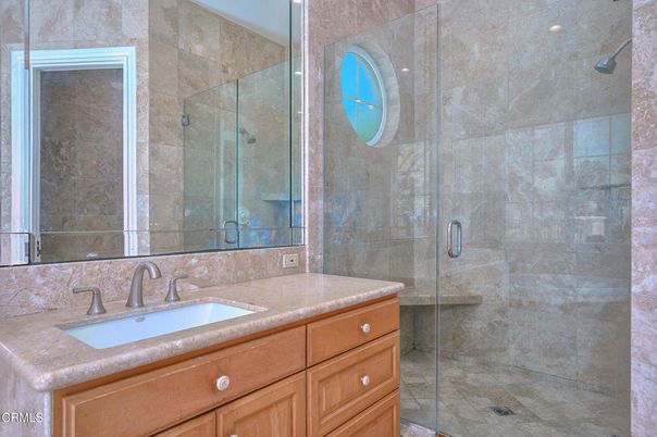 Bathroom, Dual Sink Vanities, Glass Shower, Interior