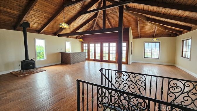 Fireplace, Interior, Pendant Lights, Wooden Beams, Wooden Ceilings, Wood Texture Flooring