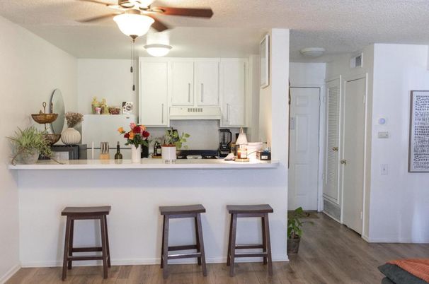 Interior, Kitchen, Wood Texture Flooring