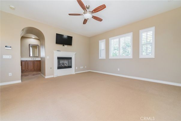 Empty room, Fireplace, Interior
