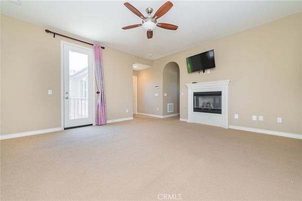 Empty room, Fireplace, Interior