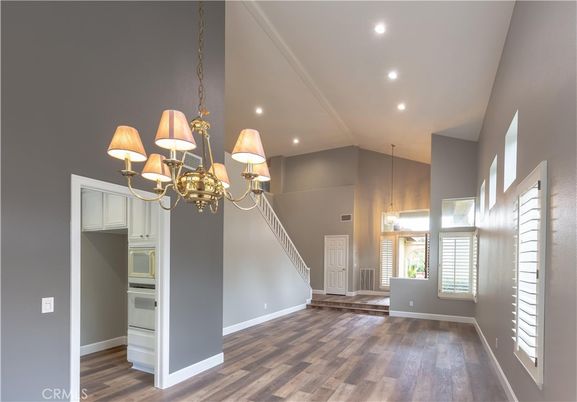 Chandelier, Interior, Pendant Lights, Recessed Lighting, Wood Texture Flooring