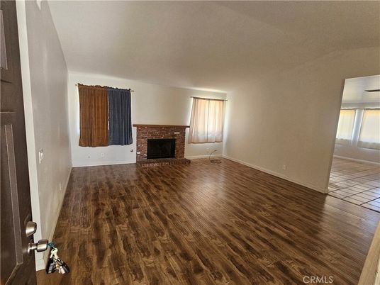 Empty room, Fireplace, Interior, Wood Texture Flooring