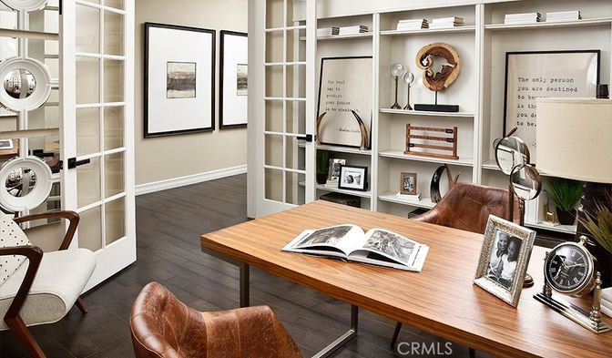 Home Office, Interior, Wood Texture Flooring