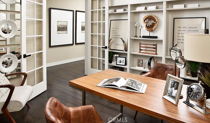 Home Office, Interior, Wood Texture Flooring