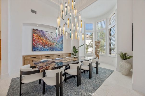 Dining room, Interior, Pendant Lights, Recessed Lighting