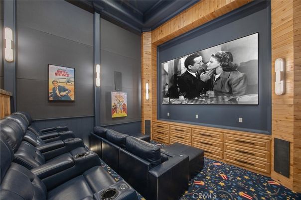 Home Theatre Room, Interior, Theatre Room, Wooden Walls