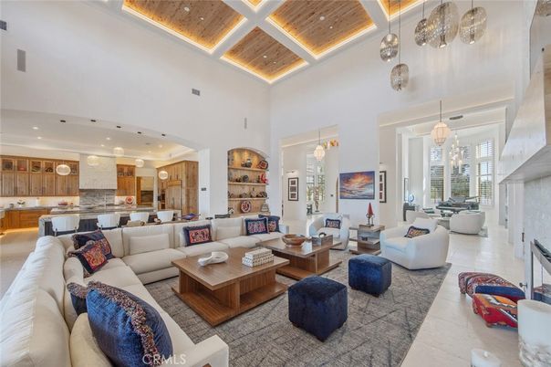 Interior, Kitchen, Living room, Pendant Lights, Recessed Lighting, Wooden Ceilings