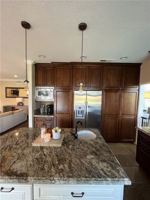 Interior, Kitchen, Pendant Lights, Recessed Lighting, Stainless Steel Appliances