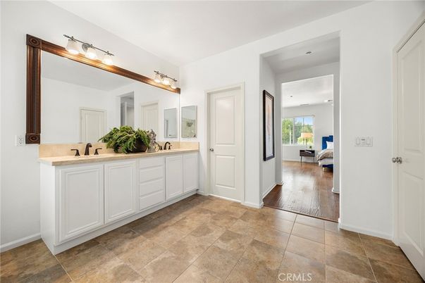 Bathroom, Dual Sink Vanities, Interior, Wood Texture Flooring