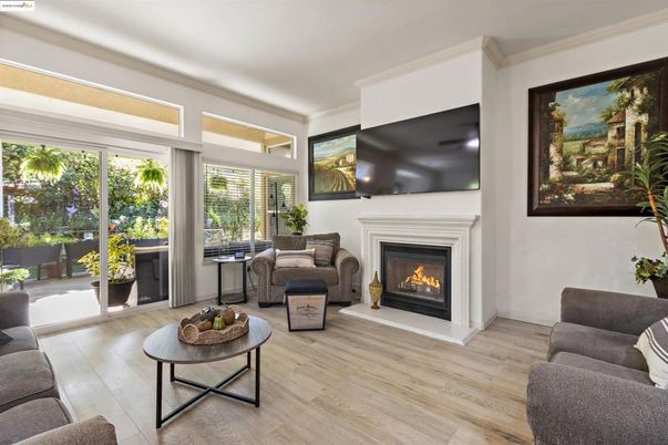 Fireplace, Interior, Living room, Wood Texture Flooring