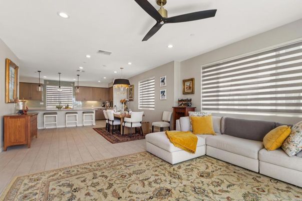 Dining room, Interior, Kitchen, Living room, Pendant Lights, Recessed Lighting