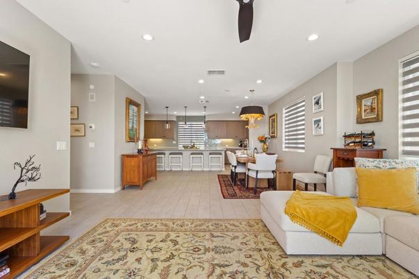 Dining room, Interior, Kitchen, Living room, Pendant Lights, Recessed Lighting