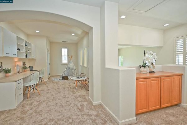 Home Office, Interior, Recessed Lighting