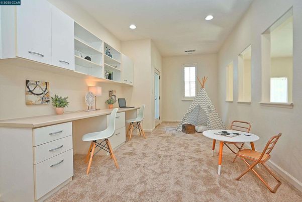 Home Office, Interior, Recessed Lighting