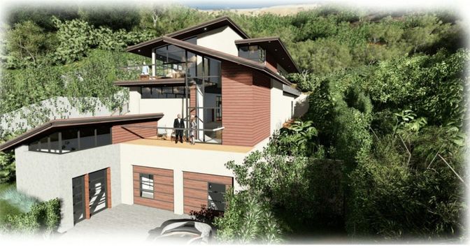 Exterior, Facade, Modern