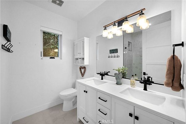 Bathroom, Dual Sink Vanities, Glass Shower, Interior