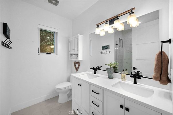 Bathroom, Dual Sink Vanities, Glass Shower, Interior