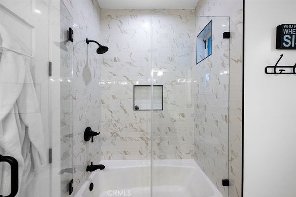 Bathroom, Glass Shower, Interior, Marble Walls