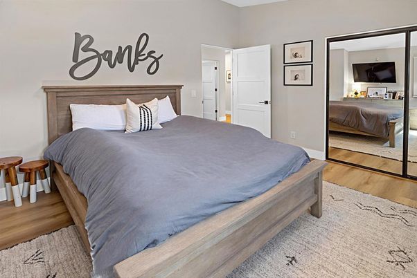 Bedroom, Interior, Wood Texture Flooring