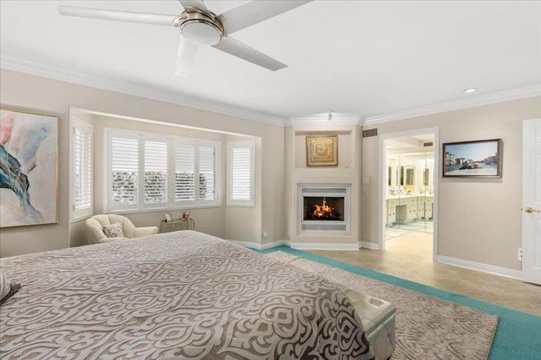Bedroom, Fireplace, Interior, Recessed Lighting